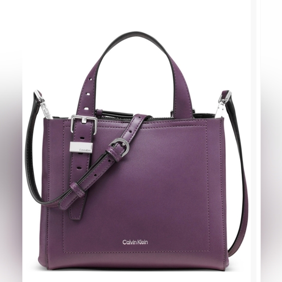 Calvin Klein Handbags - Calvin Klein Deep Purple Tote Bag